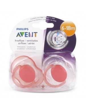 Avent chupete ultra soft 6-18meses 2 unidades